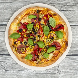 Piedra para pizza redonda, hecha de cordierita, diámetro 33 cm – photo 17