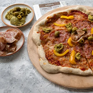 Piedra para pizza redonda, hecha de cordierita, diámetro 33 cm – photo 14
