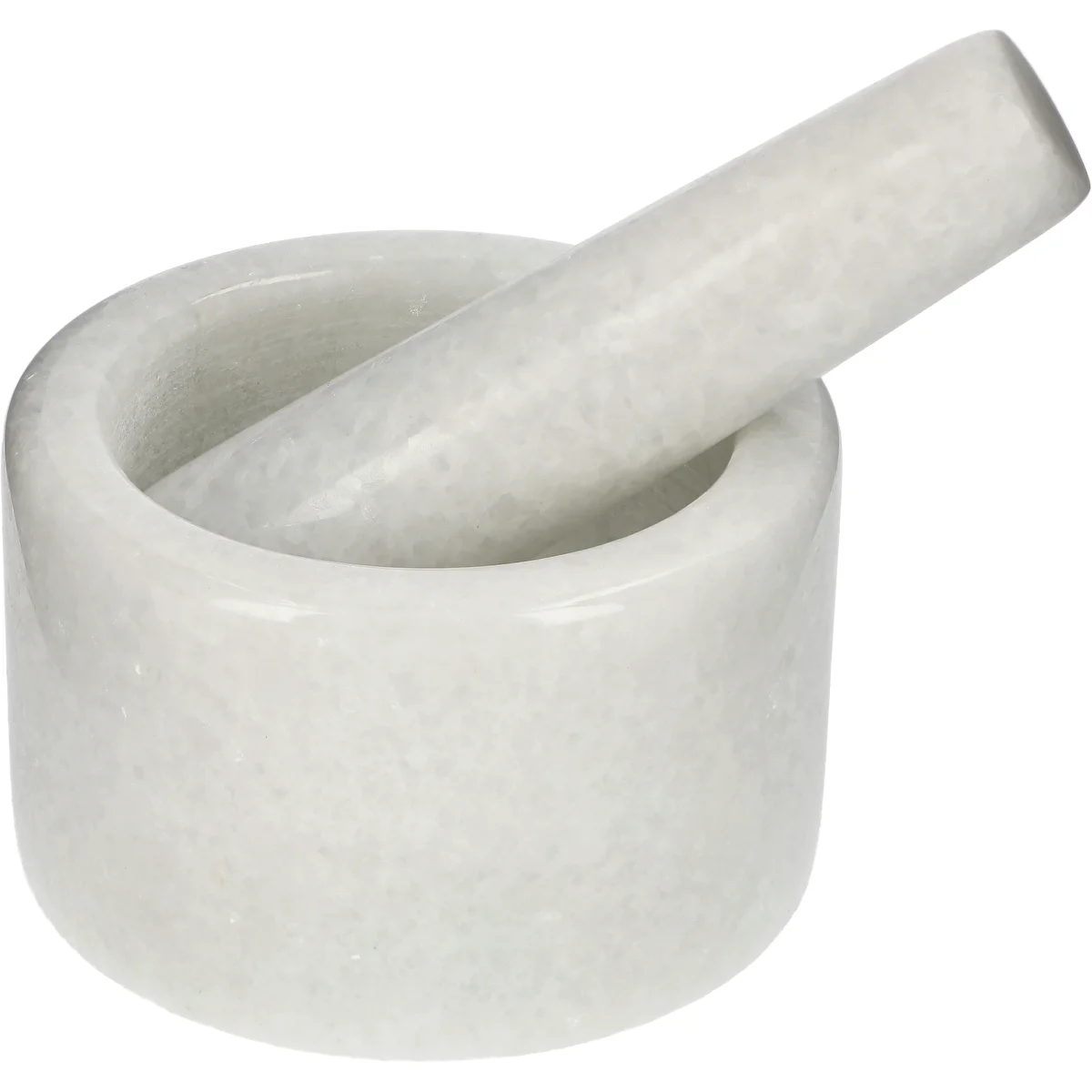Mortero de cocina de mármol blanco - 10 cm