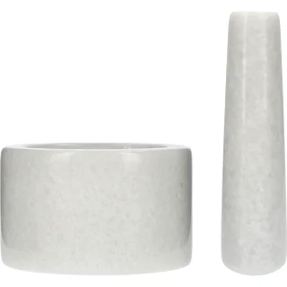 Mortero de cocina de mármol blanco - 10 cm – photo 4