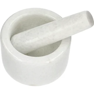 Mortero de cocina de mármol blanco - 10 cm – photo 2