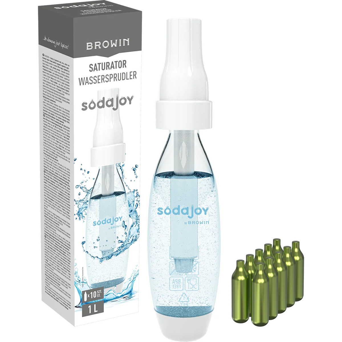 Saturador para agua y bebidas + cartuchos