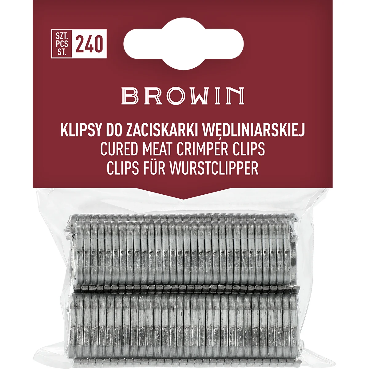 Clips para engarzadora de embutidos - 240 uds.