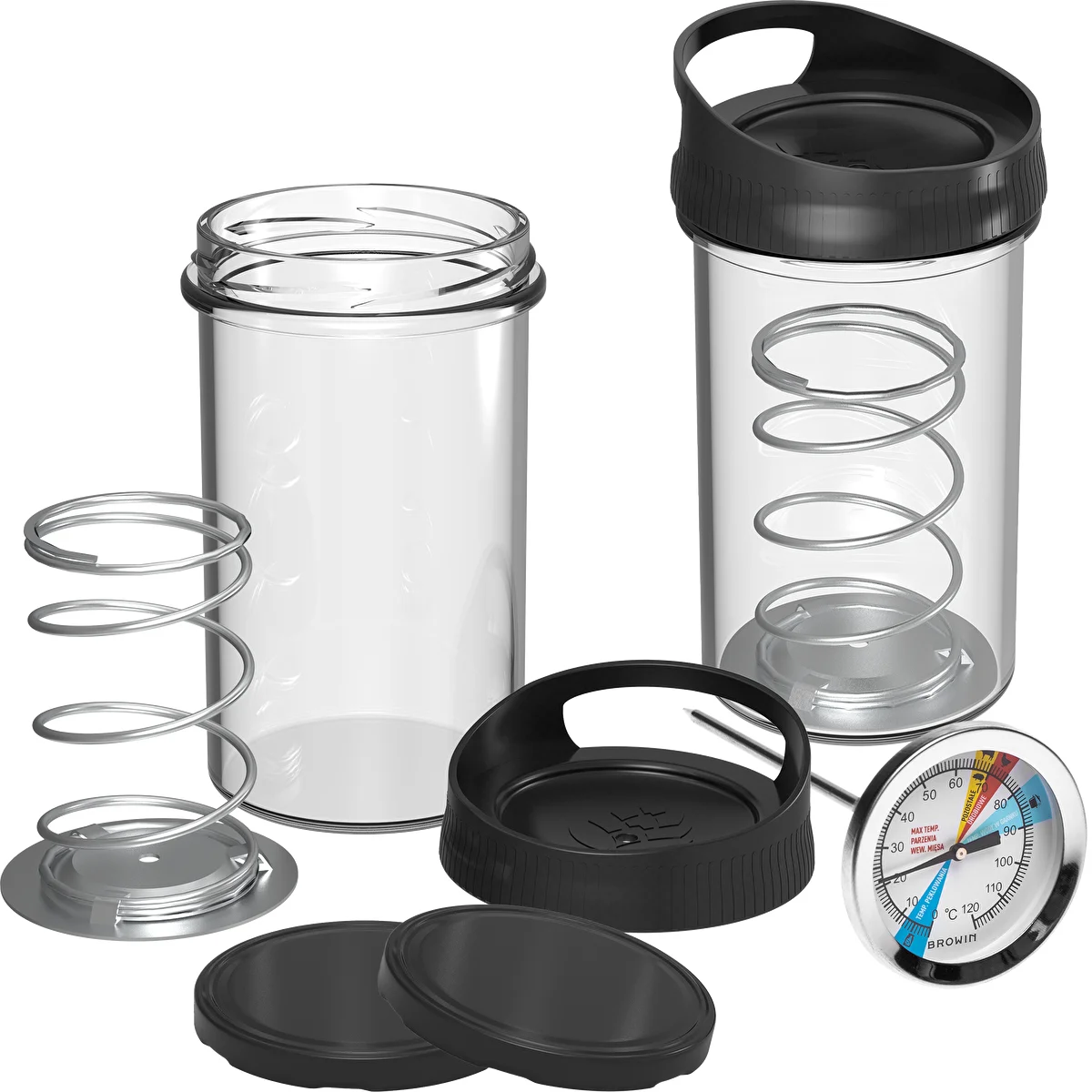 Prensa para fiambres de vidrio - kit DUO, para 2 x 450 g
