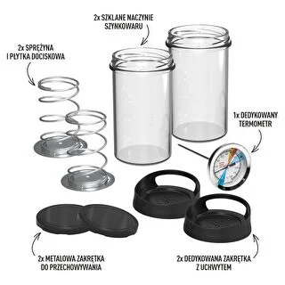 Prensa para fiambres de vidrio - kit DUO, para 2 x 450 g – photo 2