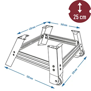 Base móvil para ahumador dragON 330275 – photo 6