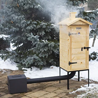 Ahumador de madera de 100 cm con caja de fuego – photo 5