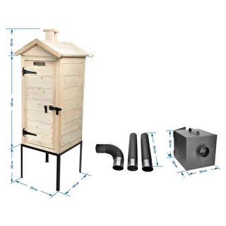 Ahumador de madera de 100 cm con caja de fuego – photo 7