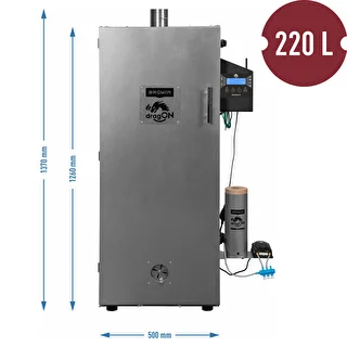 Ahumador dragON de acero 220 L, IQ – con controlador Wi‑Fi – photo 9