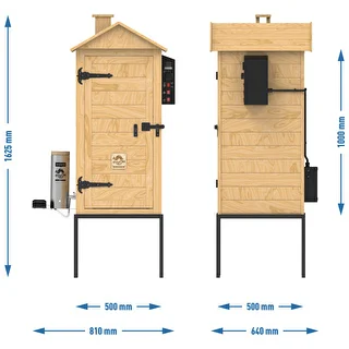 Ahumador 200 L dragON Larch E21 - de alerce, con módulo calefactor eléctrico y controlador – photo 14
