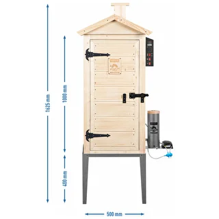 Ahumador de jardín de madera de 200 L – dragON Wood 100E con módulo de calentamiento eléctrico y controlador – photo 13