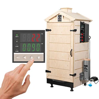 Ahumador sin marco dragON PLYWOOD NATURE con controlador digital, 200L