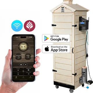 Ahumador dragON PLYWOOD NATURE – sin bastidor, modular, con controlador Wi‑Fi, 320 L