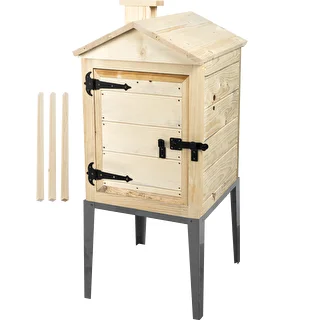Cámara de ahumado de madera de abeto, 115 L, con base de acero inoxidable – photo 1