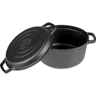 Olla de hierro fundido con sartén, 5 l – photo 4