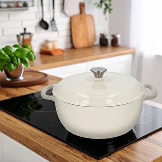 Olla de hierro fundido esmaltada - ecru, 5,8 L – photo 9