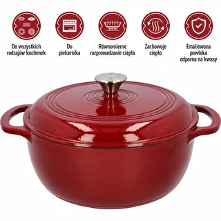 Olla de hierro fundido esmaltada - burdeos, 5,8L – photo 5