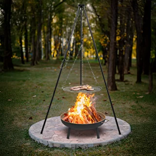 Trípode para fogata con parrilla, 150 cm – photo 7
