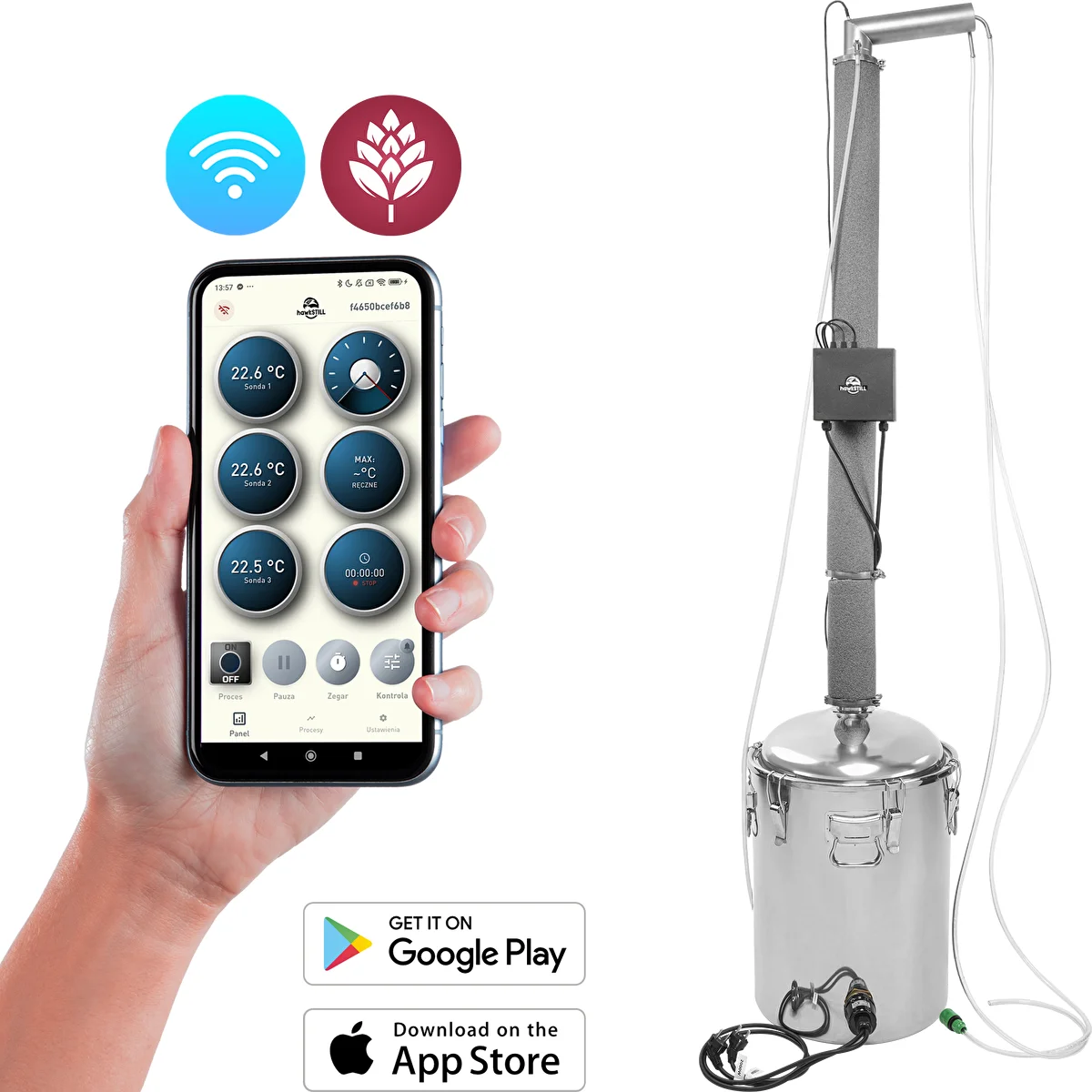 Destilador hawkSTILL Aabratek 2.3 60L WiFi