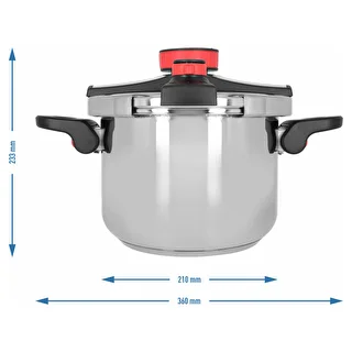 Olla a presión de acero inoxidable, 6 L – photo 10