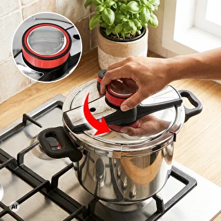 Olla a presión de acero inoxidable, 8 L – photo 5