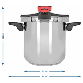 Olla a presión de acero inoxidable, 8 L – photo 10