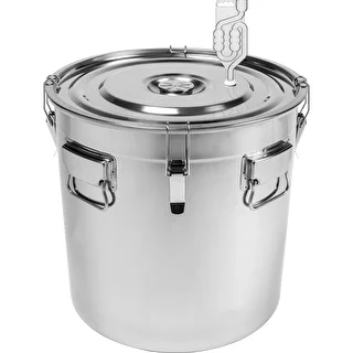 Contenedor de acero inoxidable de 60 l con tapa – photo 1