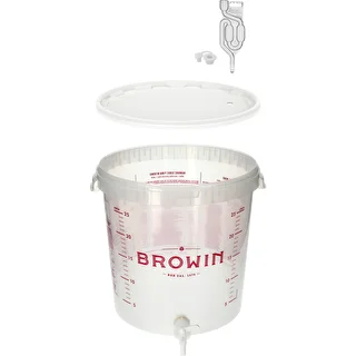 Contenedor de fermentación transp 30L impresión, grifo, 3 tubos – photo 4