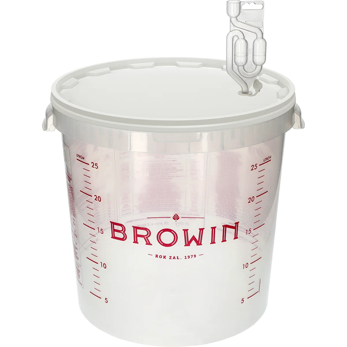Contenedor de ferment. transp. 30L, impresión, 3 tubos