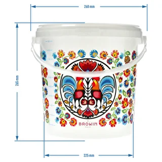 Cubo alimentario GWIOZDA - con tapa, 10 L – photo 6