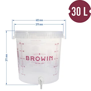Contenedor de fermentación de 30L con tapa y grifo – photo 13