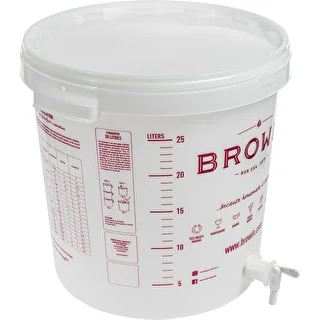 Contenedor de fermentación blanco 30L impresión GB grifo 2 tubos – photo 3