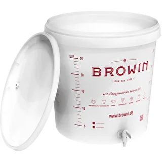 Contenedor de fermentación blanco 30L impresión DE grifo 2 tubos – photo 3