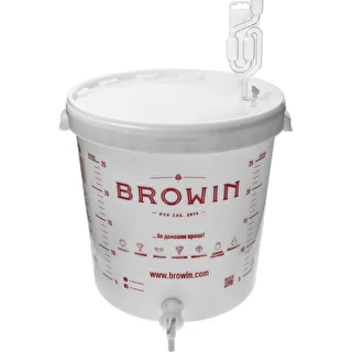 Contenedor de fermentación 30L con tapa, grifo y tubo UA