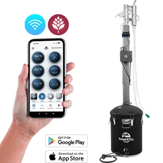 Conjunto de destilación hawkSTILL «Dedos fríos» 60 L + sistema Wi‑Fi IQ con pantalla LCD