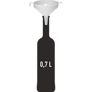 Embudo de plástico blanco fi 10 cm – photo 2