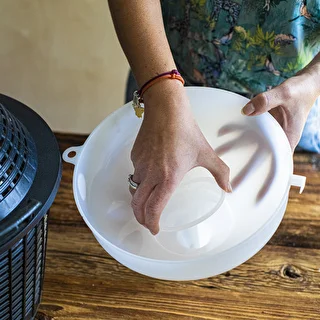 Embudo de plástico blanco de 25 cm de diámetro – photo 4