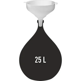 Embudo de plástico blanco de 25 cm de diámetro – photo 2
