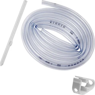 Tubo para trasiego de vino con abrazadera