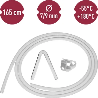 Tubo de silicona fi 7/9mm - temp. -55 +180°C – photo 6