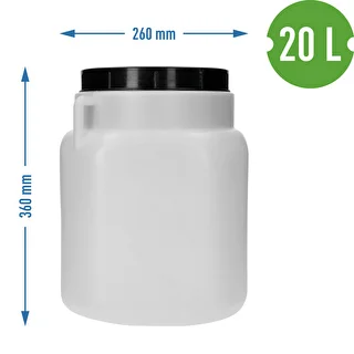 Barril Cuadrado - blanco, asas, 20 L – photo 10