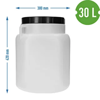 Barril Cuadrado - blanco, asas, 30 L – photo 10