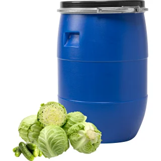 Barril para col 60L, azul con aro – photo 2