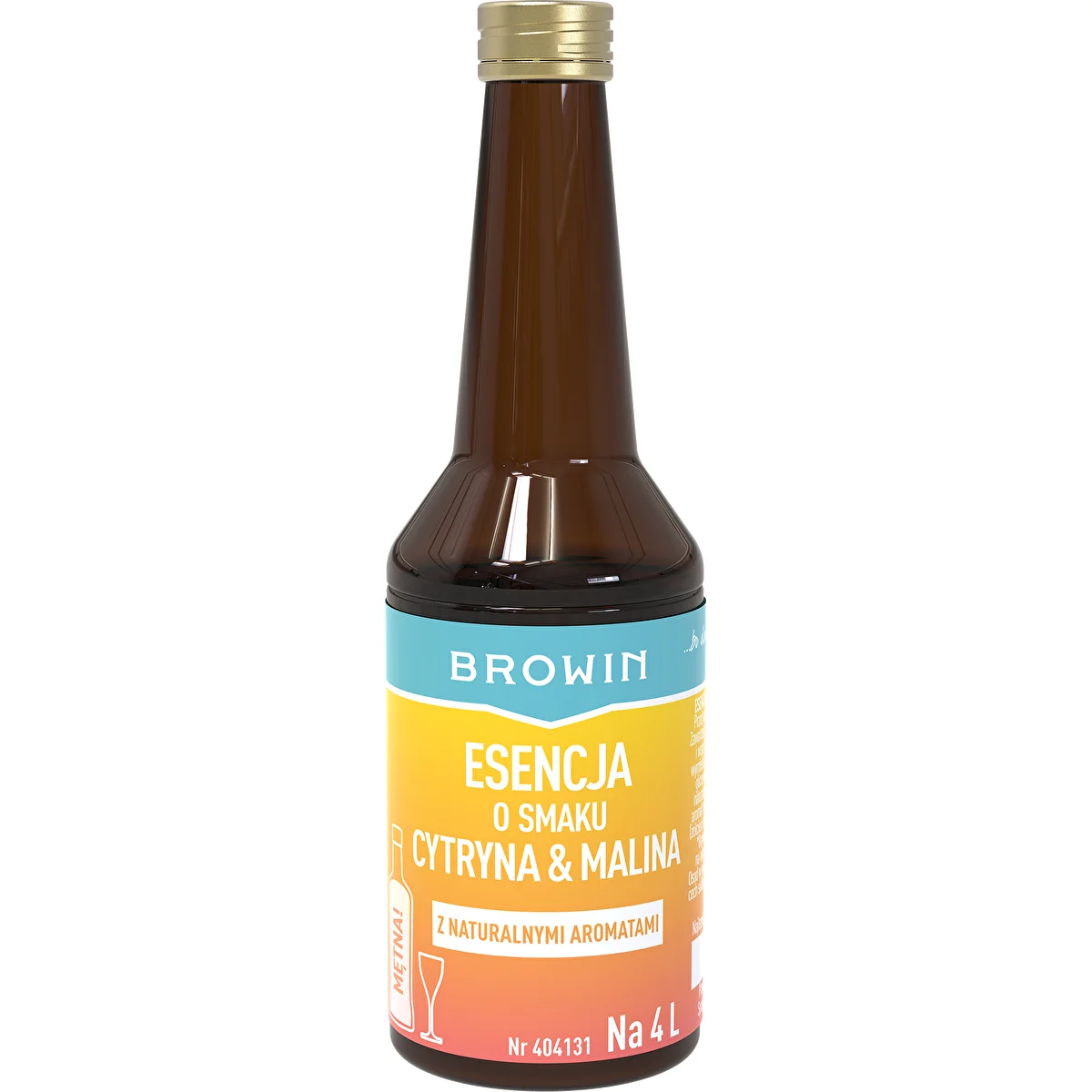 Esencia con sabor a limón y frambuesa: 40 ml, para 4 l