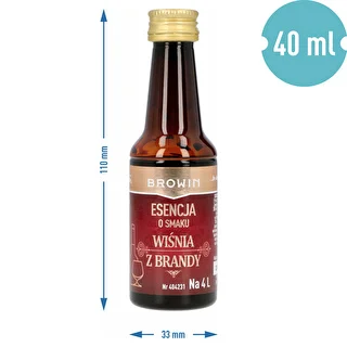 Esencia con sabor a Cereza con brandy, 40 ml - para 4 L – photo 6
