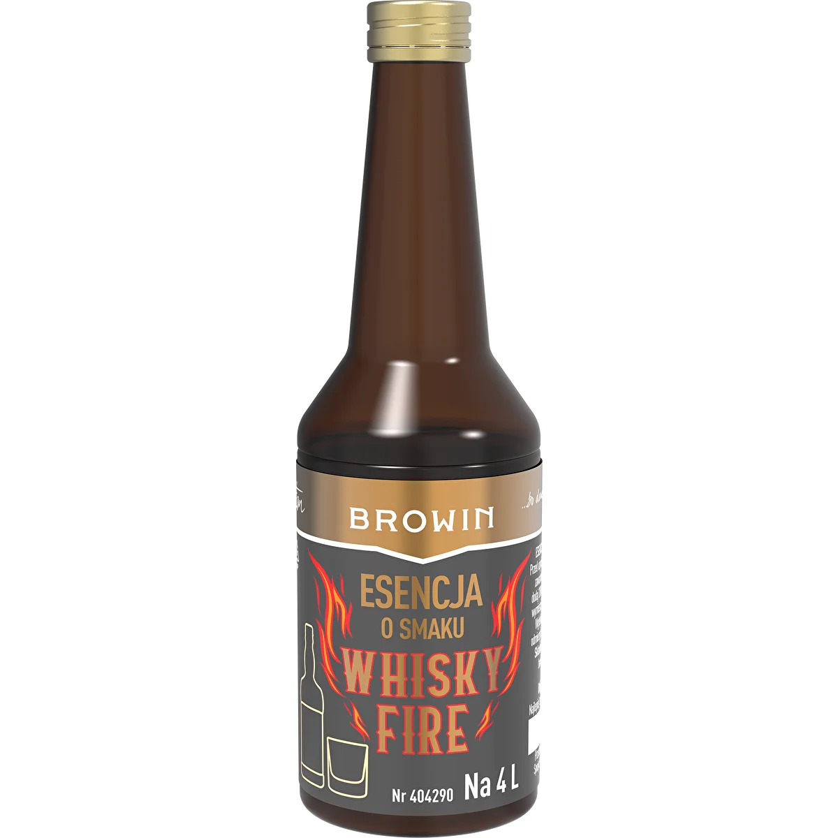 Esencia con sabor Whisky Fire para 4 L, 40 ml