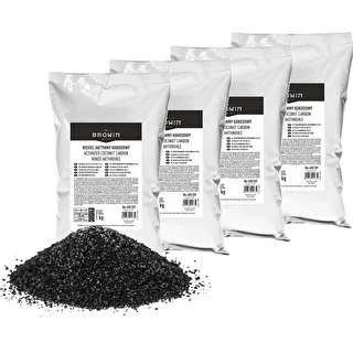 Carbón activado de coco 1 kg x 4 - conjunto