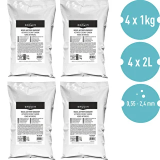 Carbón activado de coco 1 kg x 4 - conjunto – photo 2