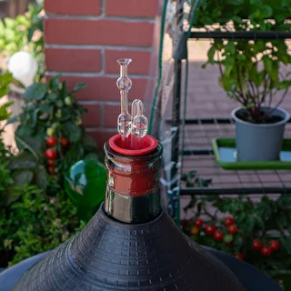 Tubo de fermentación de vidrio empaquetado en 2 unidades. – photo 5