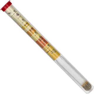 Hidrómetro para hidromiel irrompible con probeta, rango de medición 10-50°Blg – photo 3